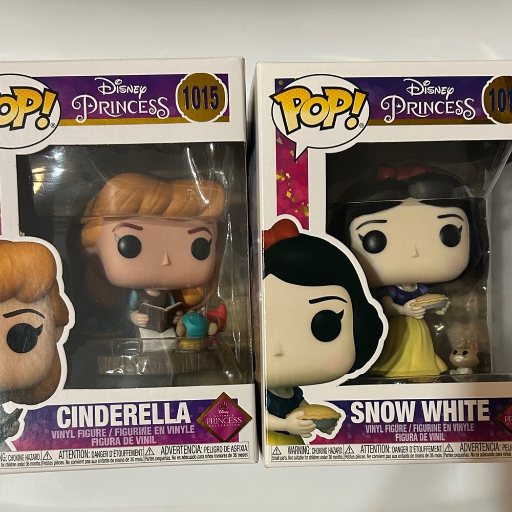 Funko Disney Princess Cinderella and Snow White Figures